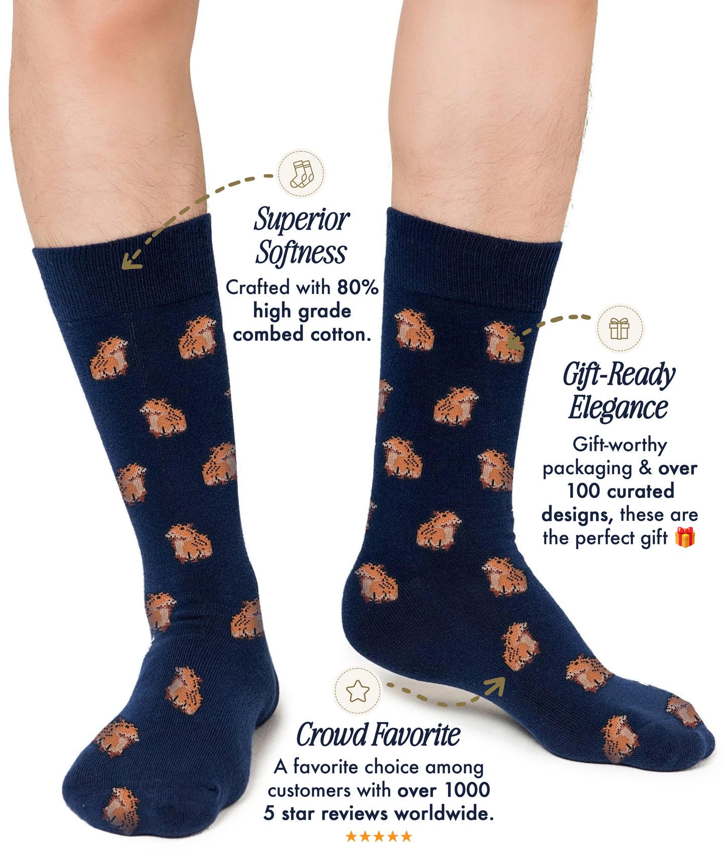 Step out in quirky Bin Chicken Socks (Copy) in navy blue, featuring a playful ibis design. Enjoy their softness, gift-ready packaging, and top customer ratings—an ideal choice for fans of Aussie humor or unique socks.