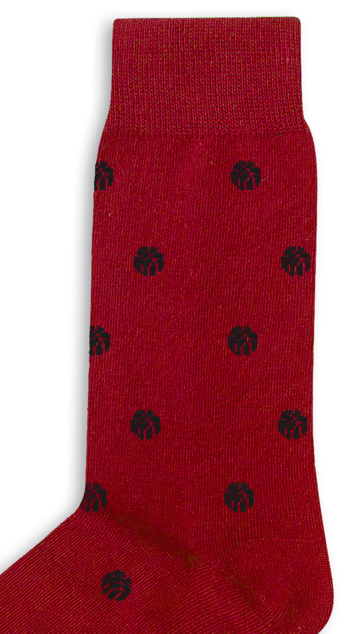 Blue basketball socks with black circular pattern designs evenly spaced across the fabric, offering cushioned support for maximum comfort—an NBA-inspired addition to your athletic wardrobe.