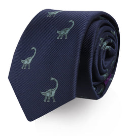 A Brontosaurus Skinny Tie, adding a touch of elegance to your outfit.