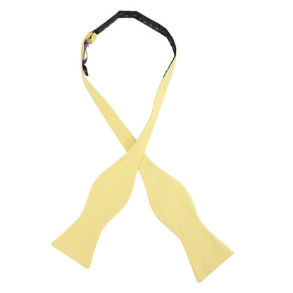 Yellow Self Tie Bow Tie