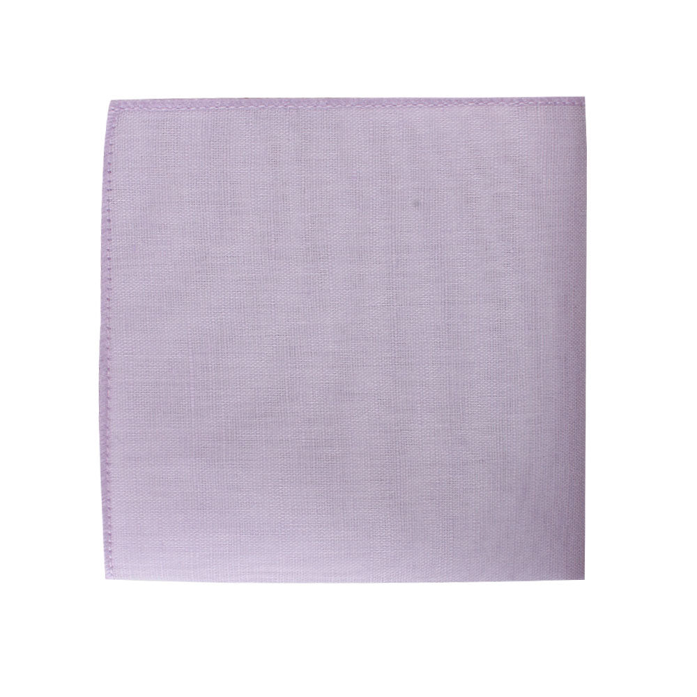 A Blush Purple Bow Tie and Pocket Square Set on a white background.
