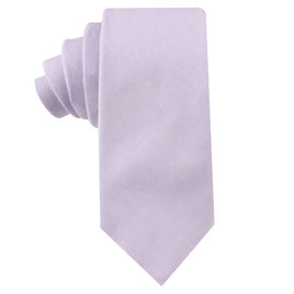 A Blush Purple Skinny Tie exudes elegance on a white background.