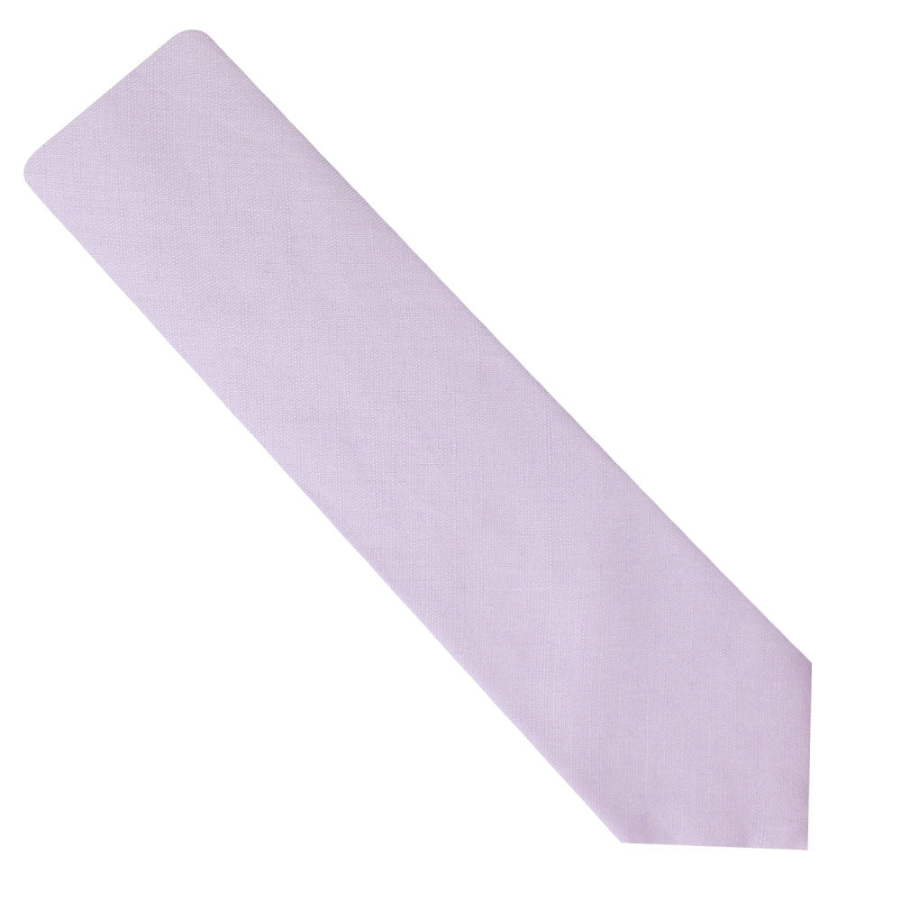 A Blush Purple Skinny Tie on a white background.