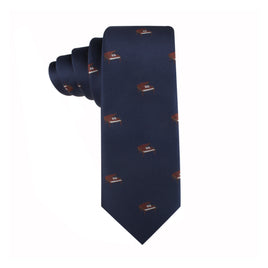 This Piano Skinny Tie showcases a brown horse, adding a touch of melodic finesse to your fashion ensemble.