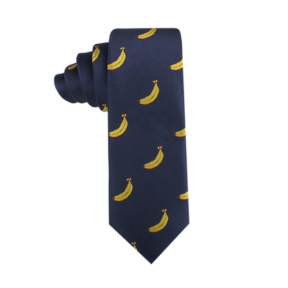 Tropical bananas on a Banana Skinny Tie.