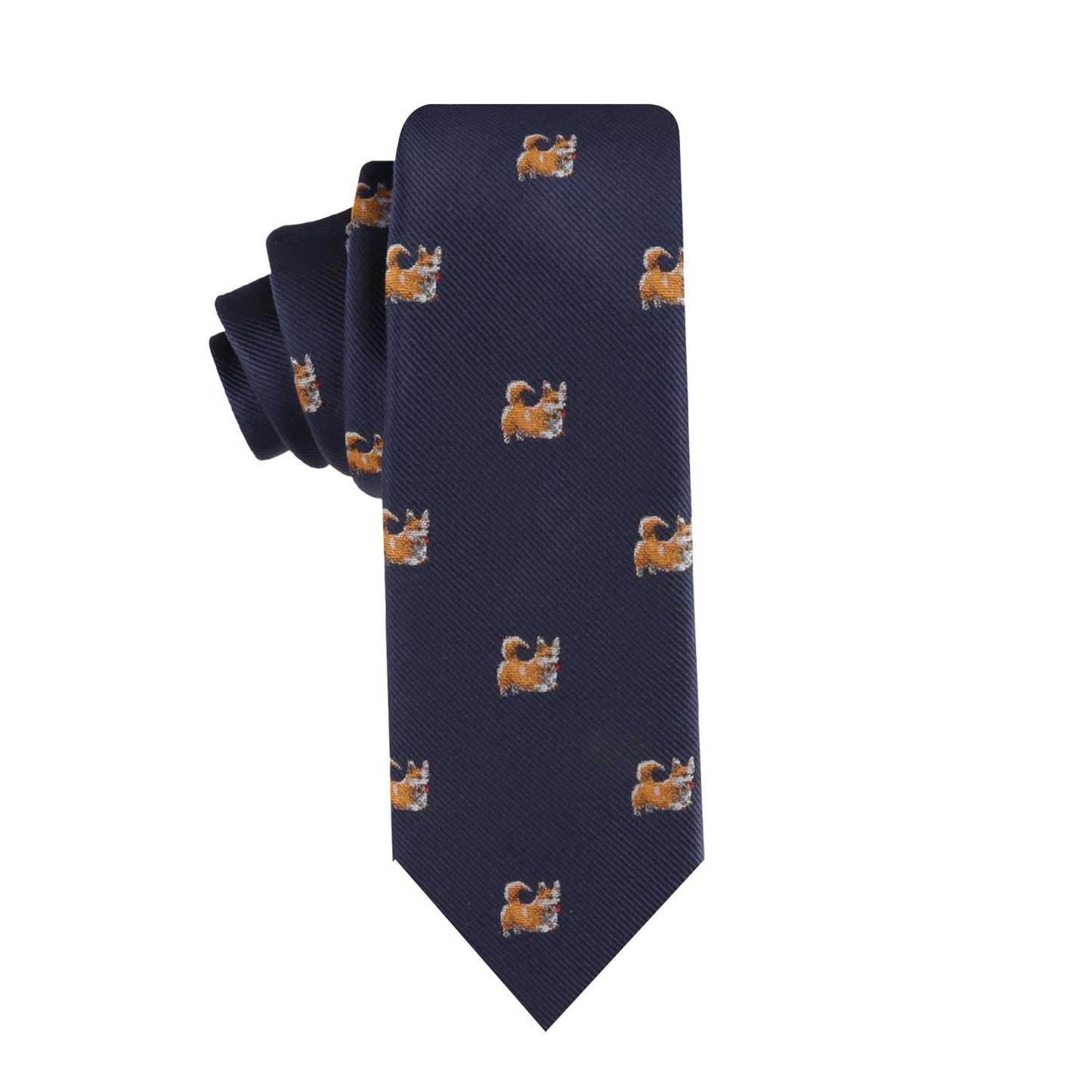 A Corgi Dog Skinny Tie, adding a touch of canine chic.