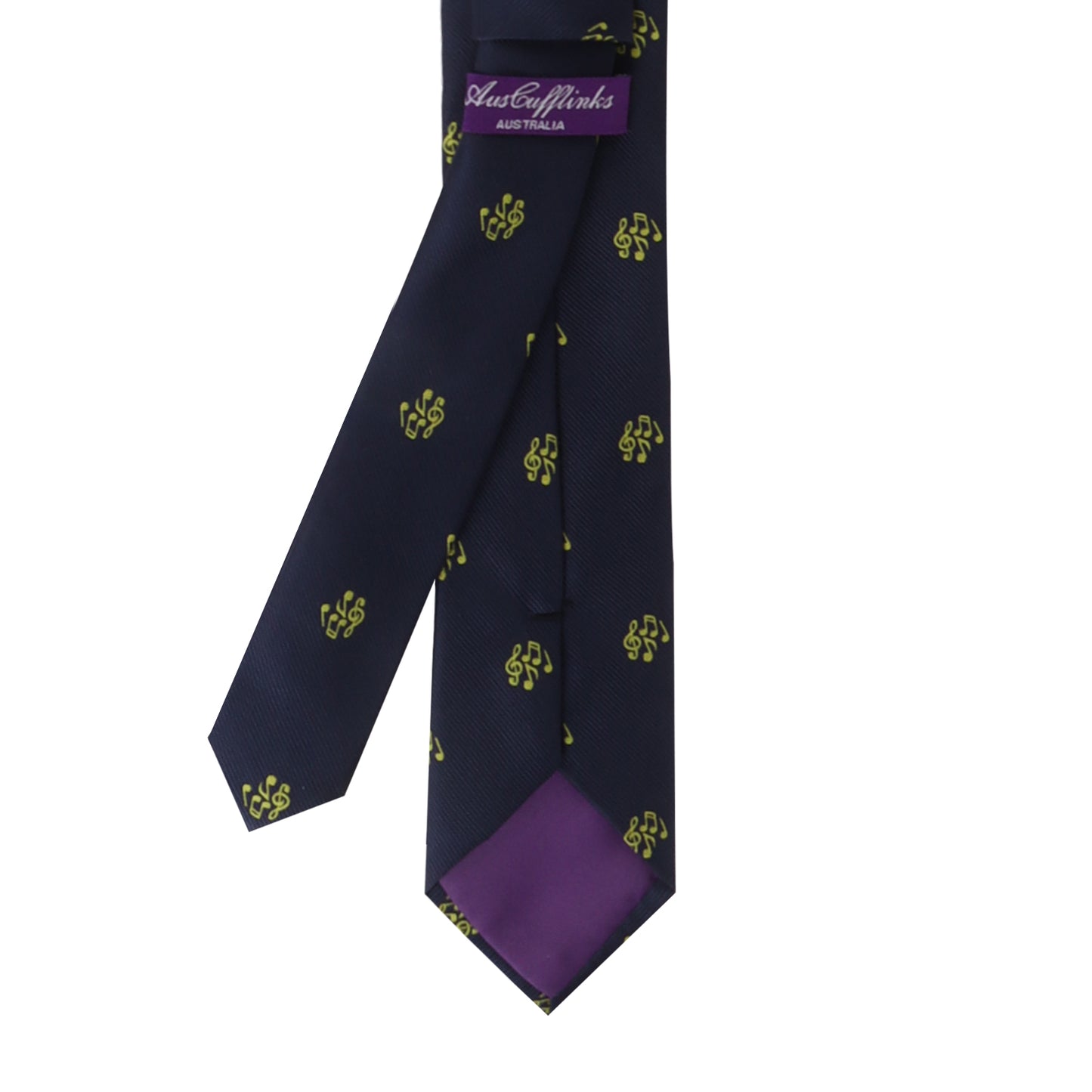 Musical Note Skinny Tie