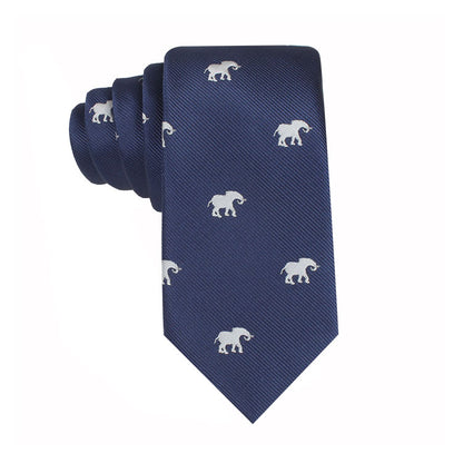 Elephant Skinny Tie