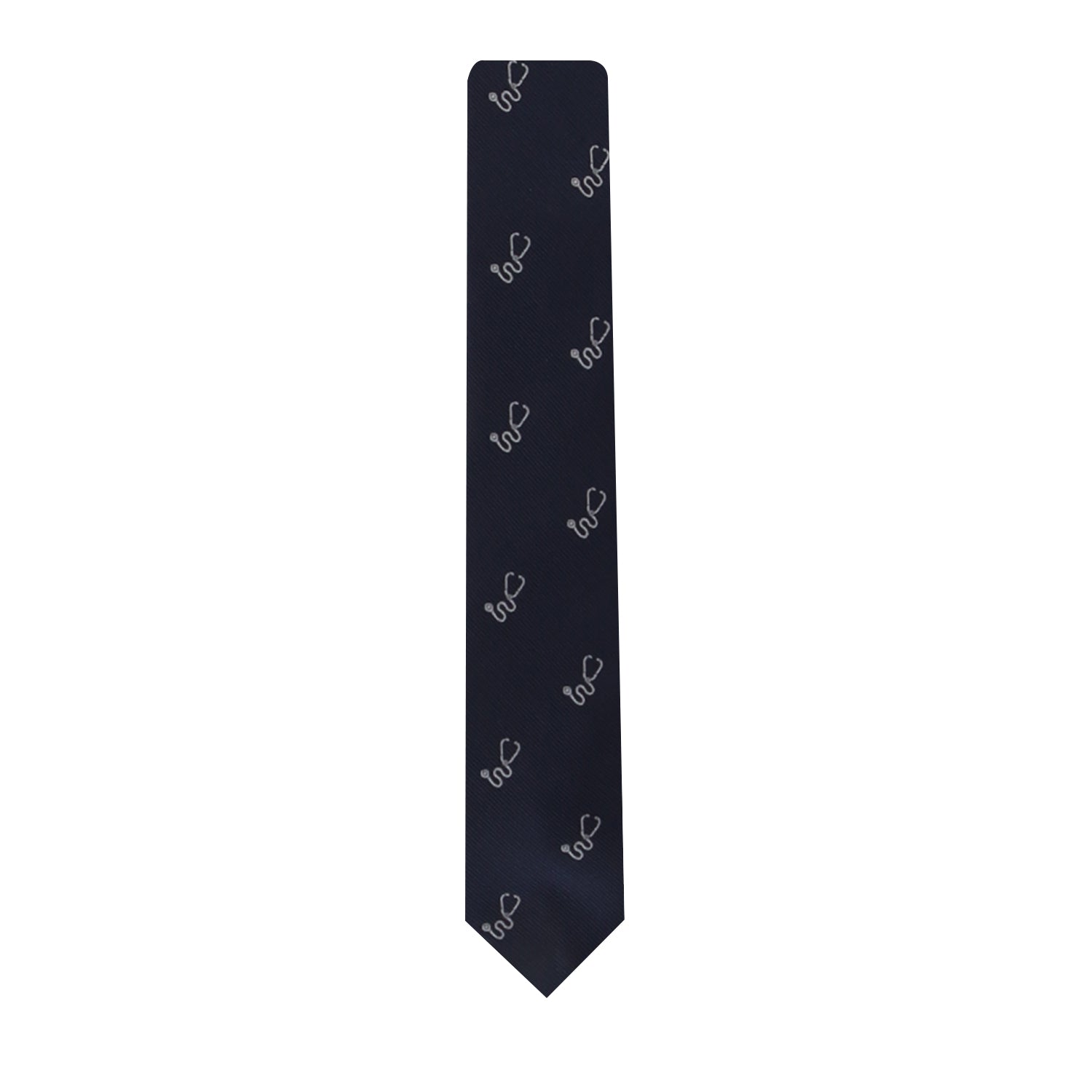 An extraordinary Stethoscope Skinny Tie adorned with an anchor design.