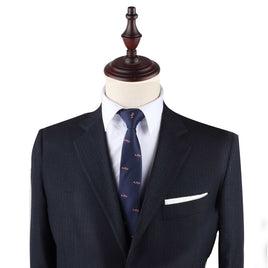 A fashion suit and Classic Aircraft Skinny Tie on a mannequin dummy.