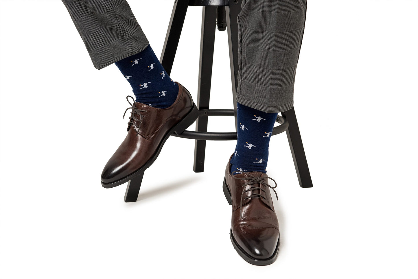 A person wearing Basketball Dunk Socks.