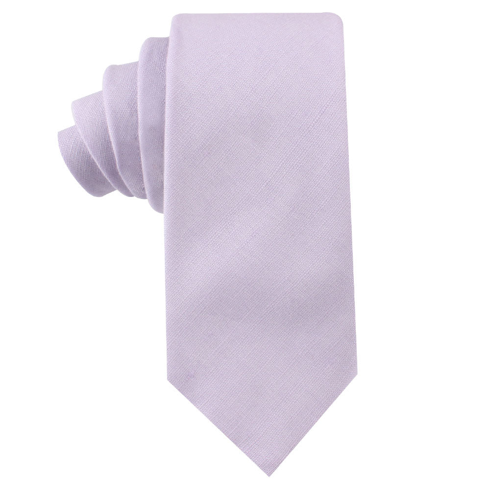 Blush Purple Skinny Necktie and Pocket Square Set