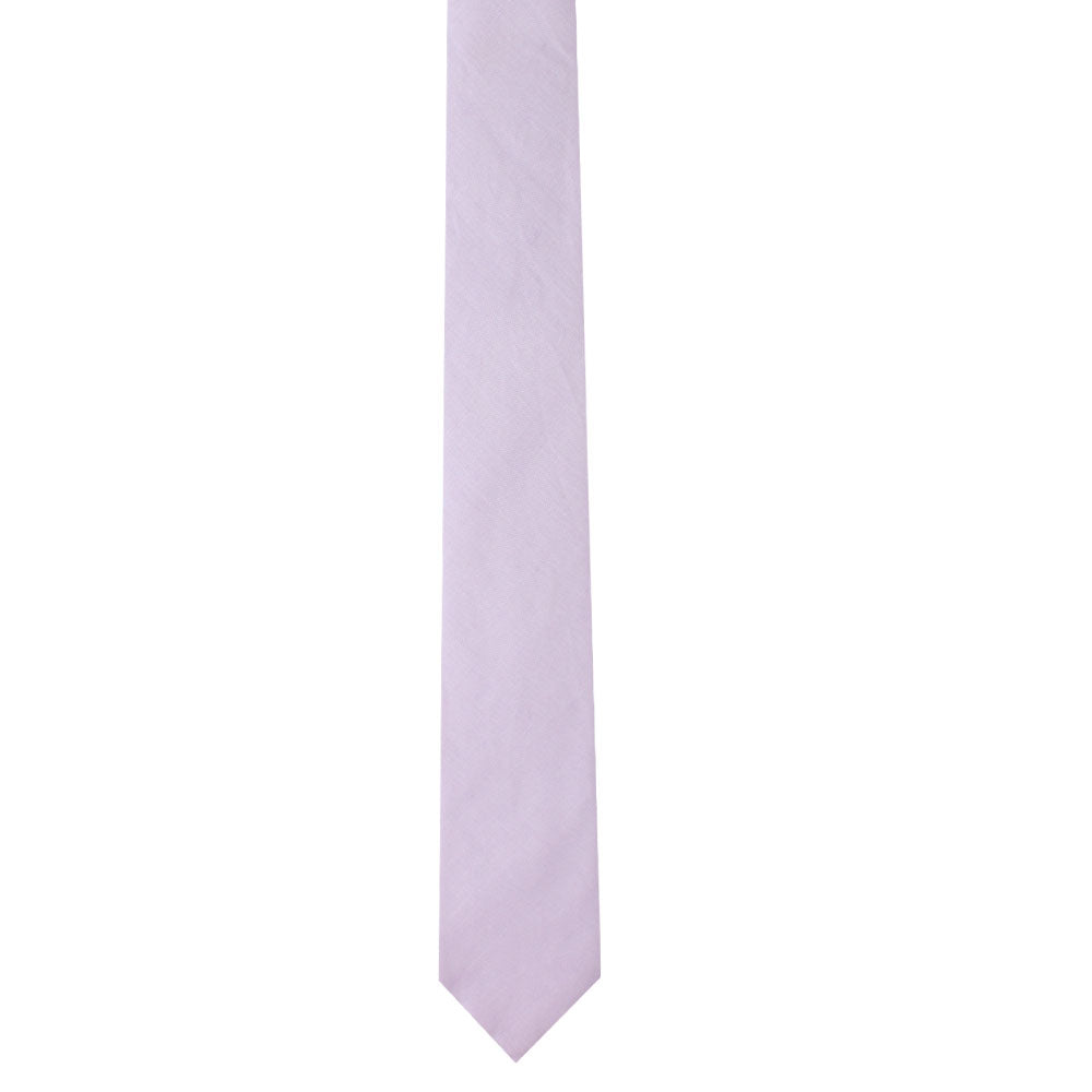 Blush Purple Skinny Necktie and Pocket Square Set