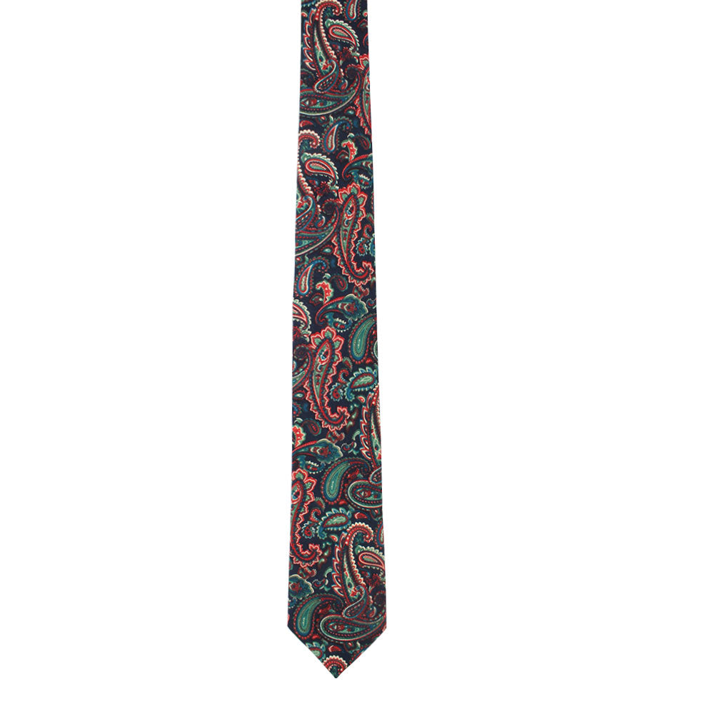 Carpe diem Paisley Skinny Cotton Tie