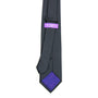 Formal black slim necktie for modern gentlemen