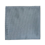 The Grey Pocket Square features a subtle textured pattern on a light blue hue with a white background, exuding modern elegance and serving as a timeless accessory for any wardrobe.