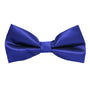 The Classic Navy Bow Tie, featuring a textured navy design and symmetrical shape, is elegantly displayed against a plain white background, making it the perfect accessory for formal events.