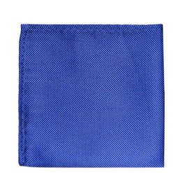 The Navy Pocket Square, featuring a subtle dotted texture and ideal for weddings and formal events, is elegantly displayed against a plain white background.
