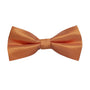 Classic Orange Bow Tie crafted from textured fabric, set against a crisp white background.