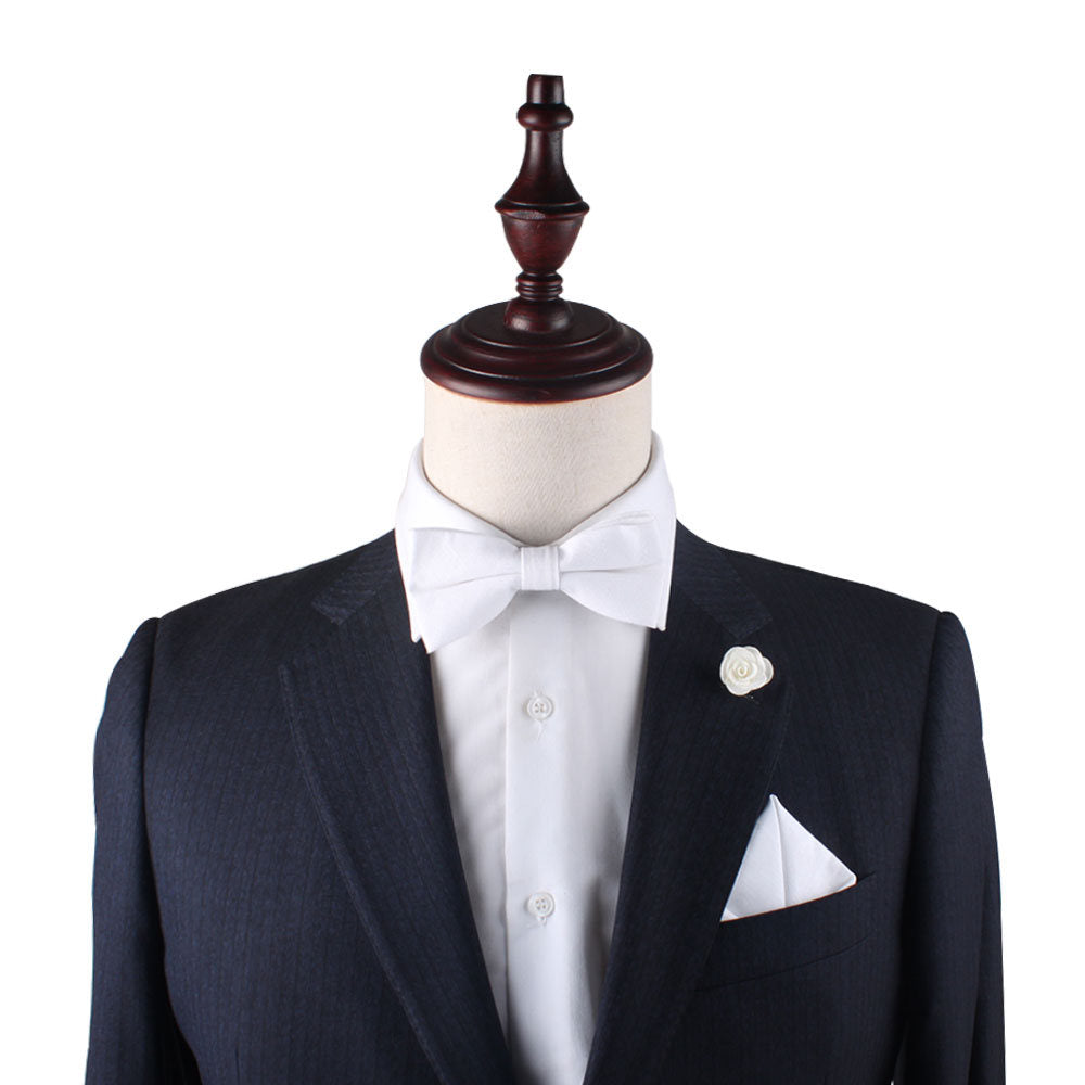Classic White Cotton Pocket Square