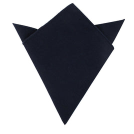 A Dark Forest Navy Pocket Square on a white background.