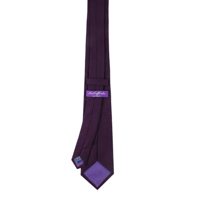 Dark Purple Skinny Cotton Tie