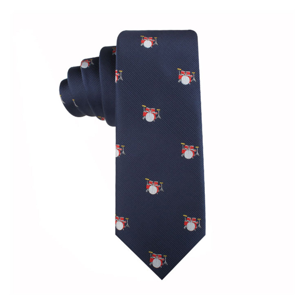 A Drums Slim Tie with a Santa Claus on it.