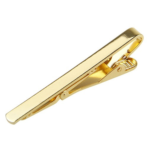 The Polished Gold Tie Pin, with its gleaming gold and smooth finish, adds an elegant final touch to any ensemble.