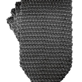 Classic Grey Knit Tie