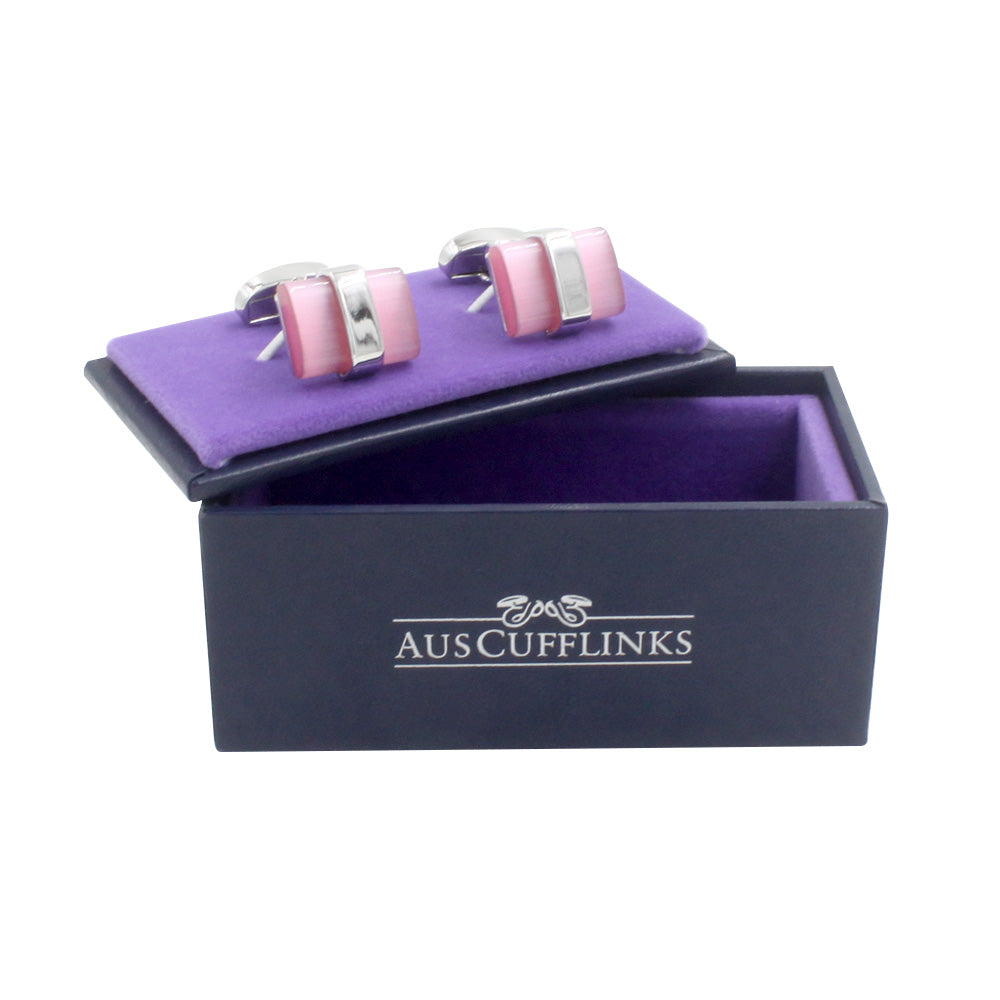 Iced Pink Cufflinks