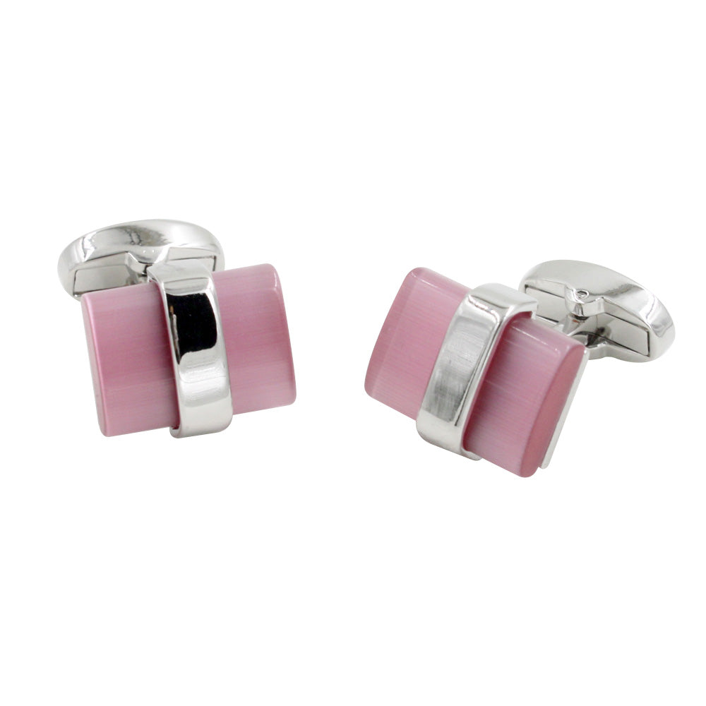 Iced Pink Cufflinks