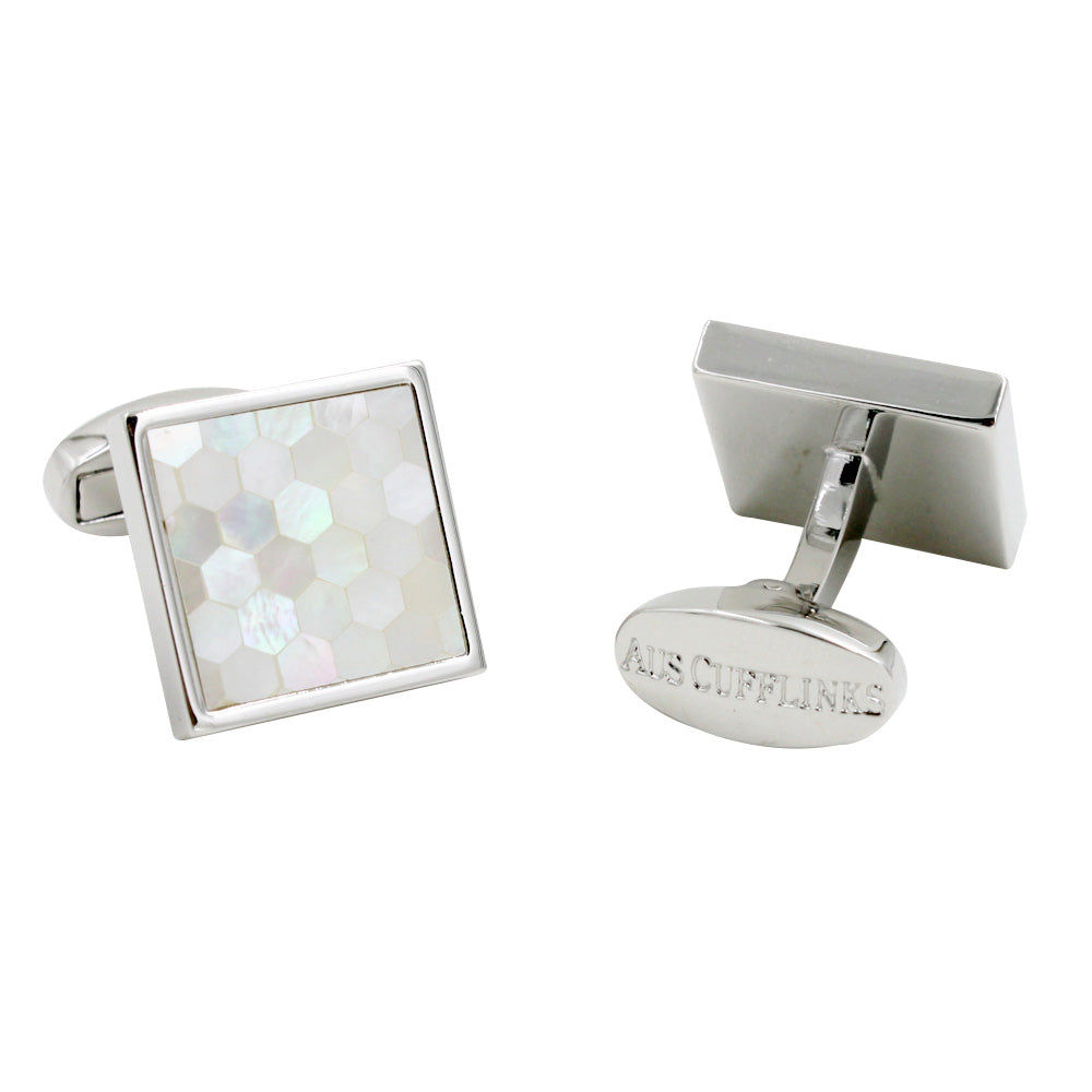 Light Ocean Mosaic Cufflinks