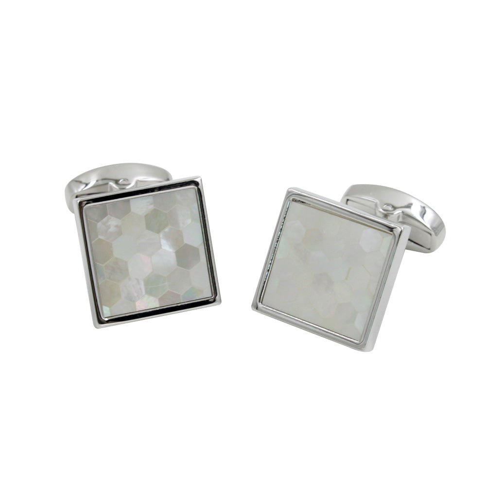 Light Ocean Mosaic Cufflinks