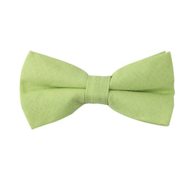 Lime Green Cotton Bow Tie