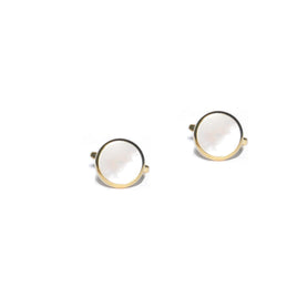 Mother of Pearl Gold Cufflinks