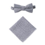 Explore the sophistication of the Navy Blue Herringbone Cotton Bow Tie & Pocket Square Set by AusCufflinks, crafted for elegance in herringbone cotton. An ideal accessory to elevate any ensemble.