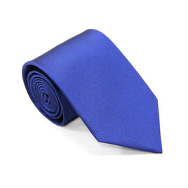 A Classic Navy Skinny Tie on a white background.