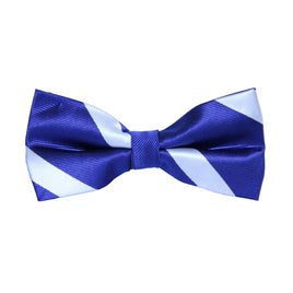 Navy White Stripe Bow Tie