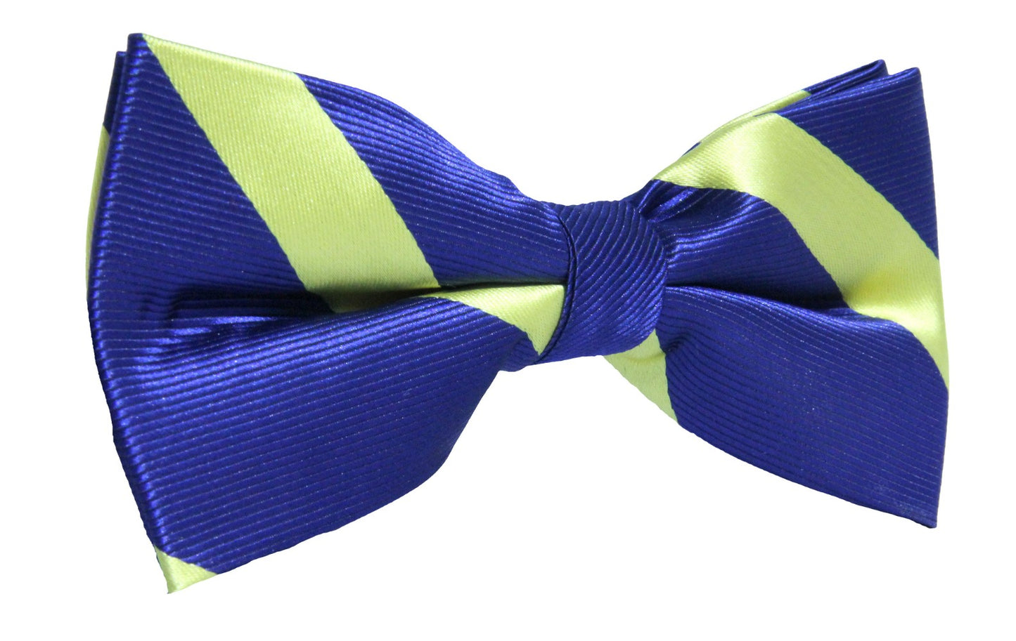 Navy Yellow Stripe Bow Tie