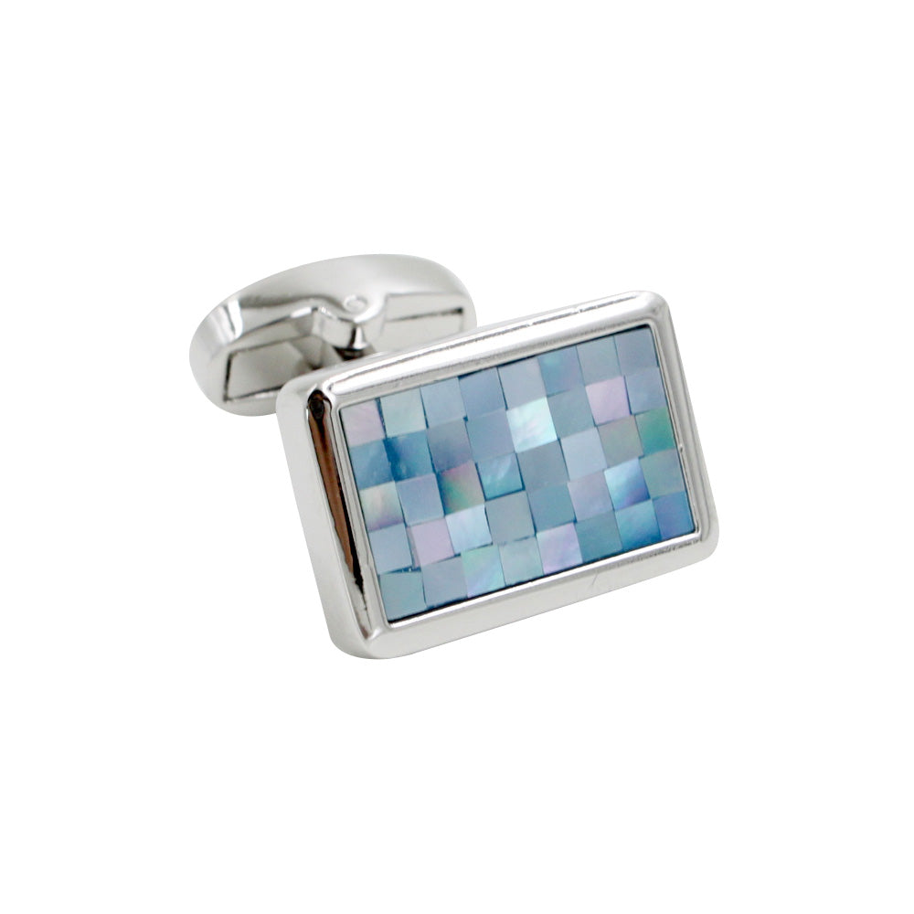 Ocean Blue Mosaic Cufflinks