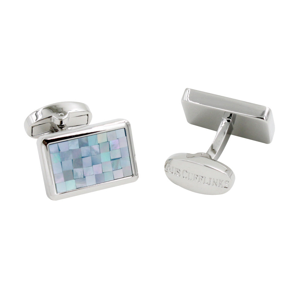 Ocean Blue Mosaic Cufflinks