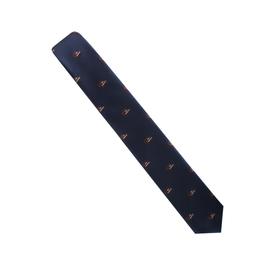 A stylish Piano Necktie featuring a fashionable airplane design with melodic finesse.