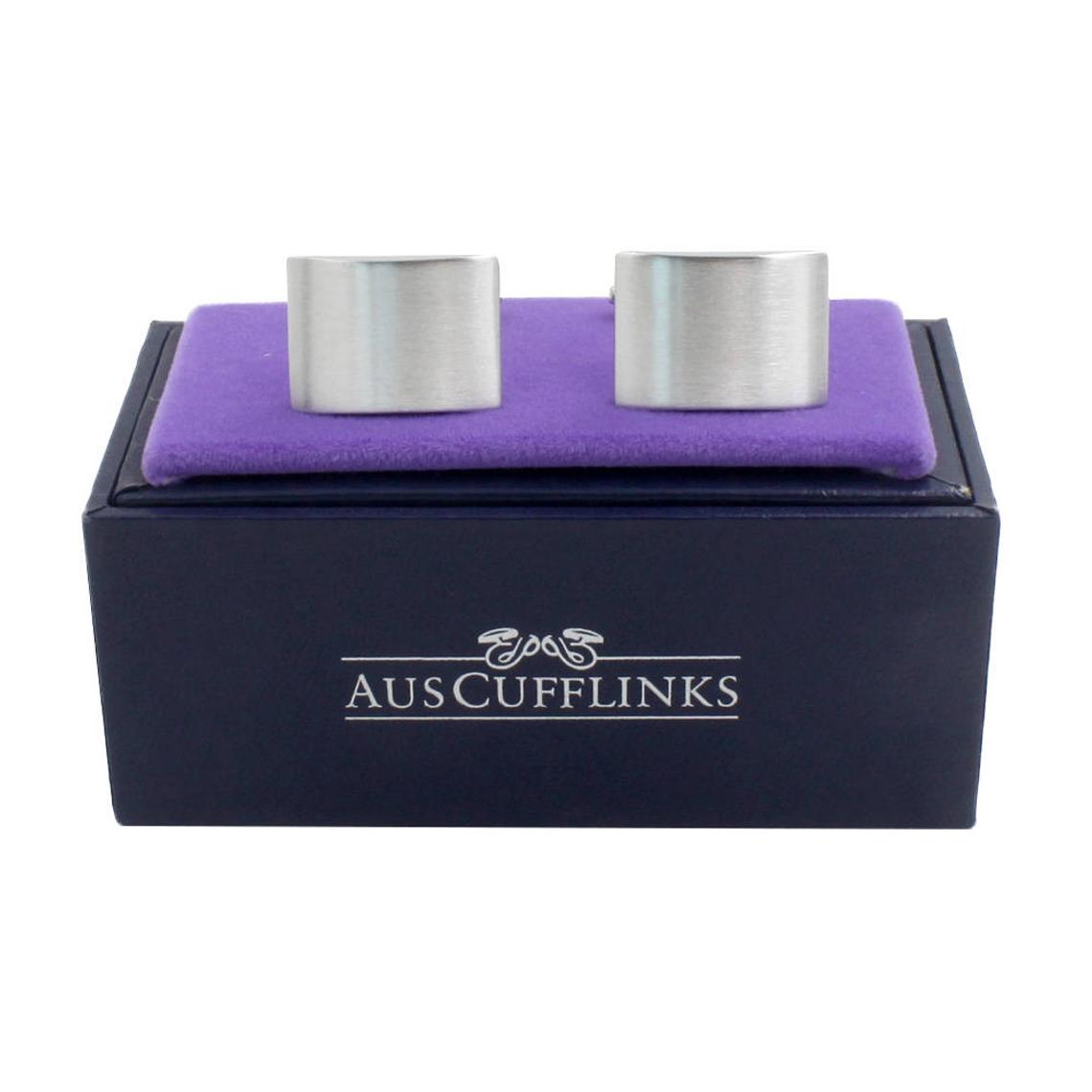 Plain Silver Cufflinks