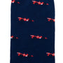 A pair of Racing Car socks with a sock game twist, featuring red and white airplanes to accelerate your style.