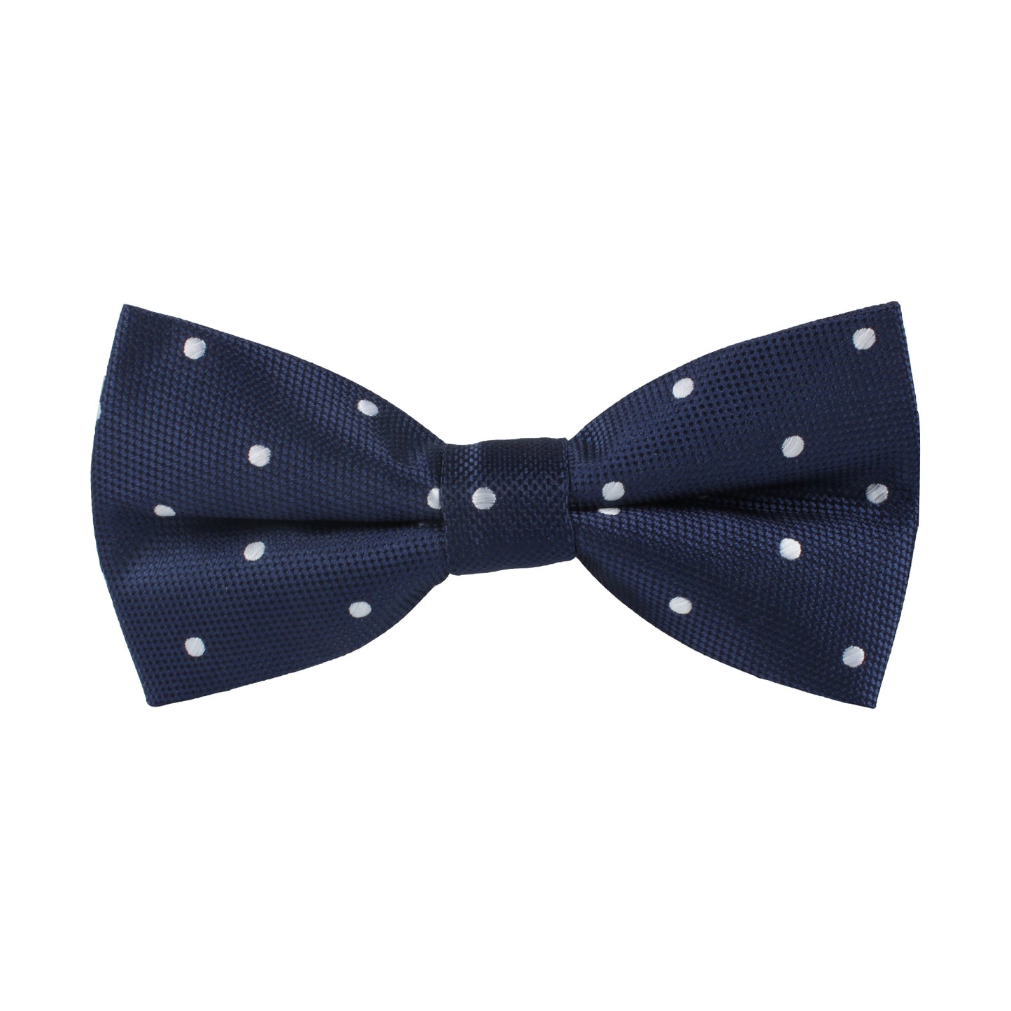 A White Polka Dot Bow Tie adorned with classic dots, emanating a timeless charm.