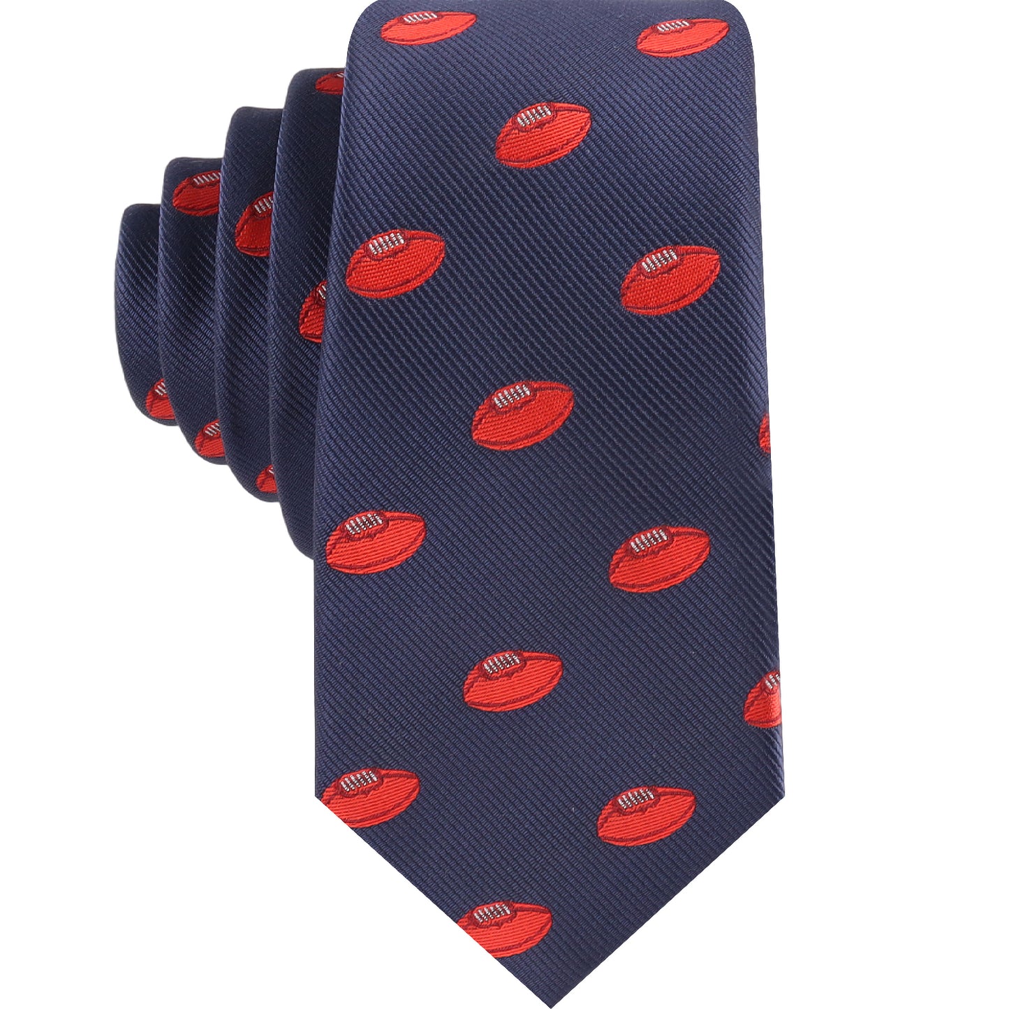 afl football skinny tie for men with sporty australian rules football inspired design