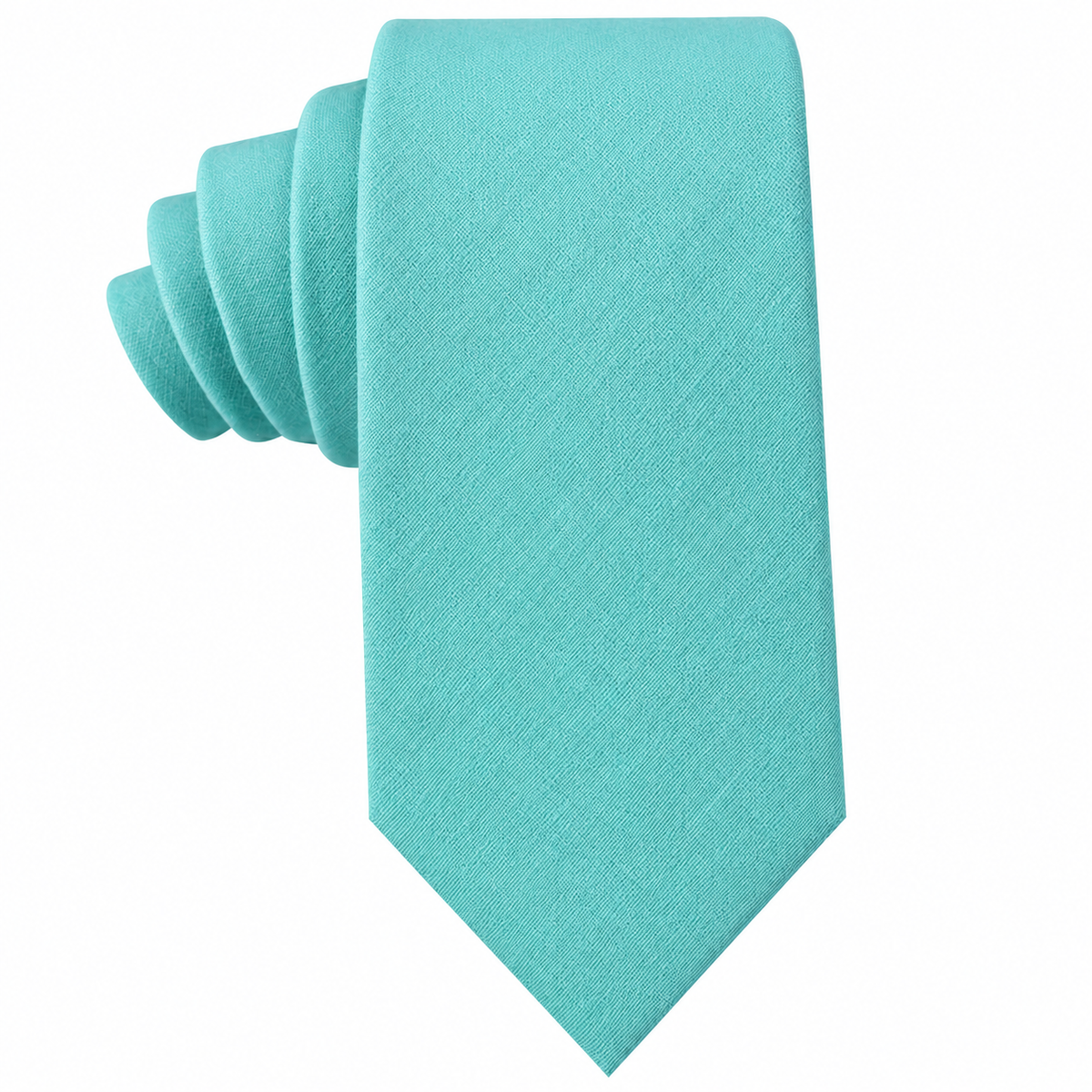 Aqua Skinny Tie