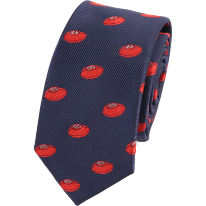 australian rules football necktie for afl fans and sports lovers