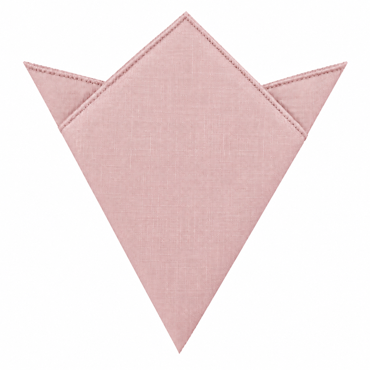 Baby Pink Skinny Necktie and Pocket Square Set