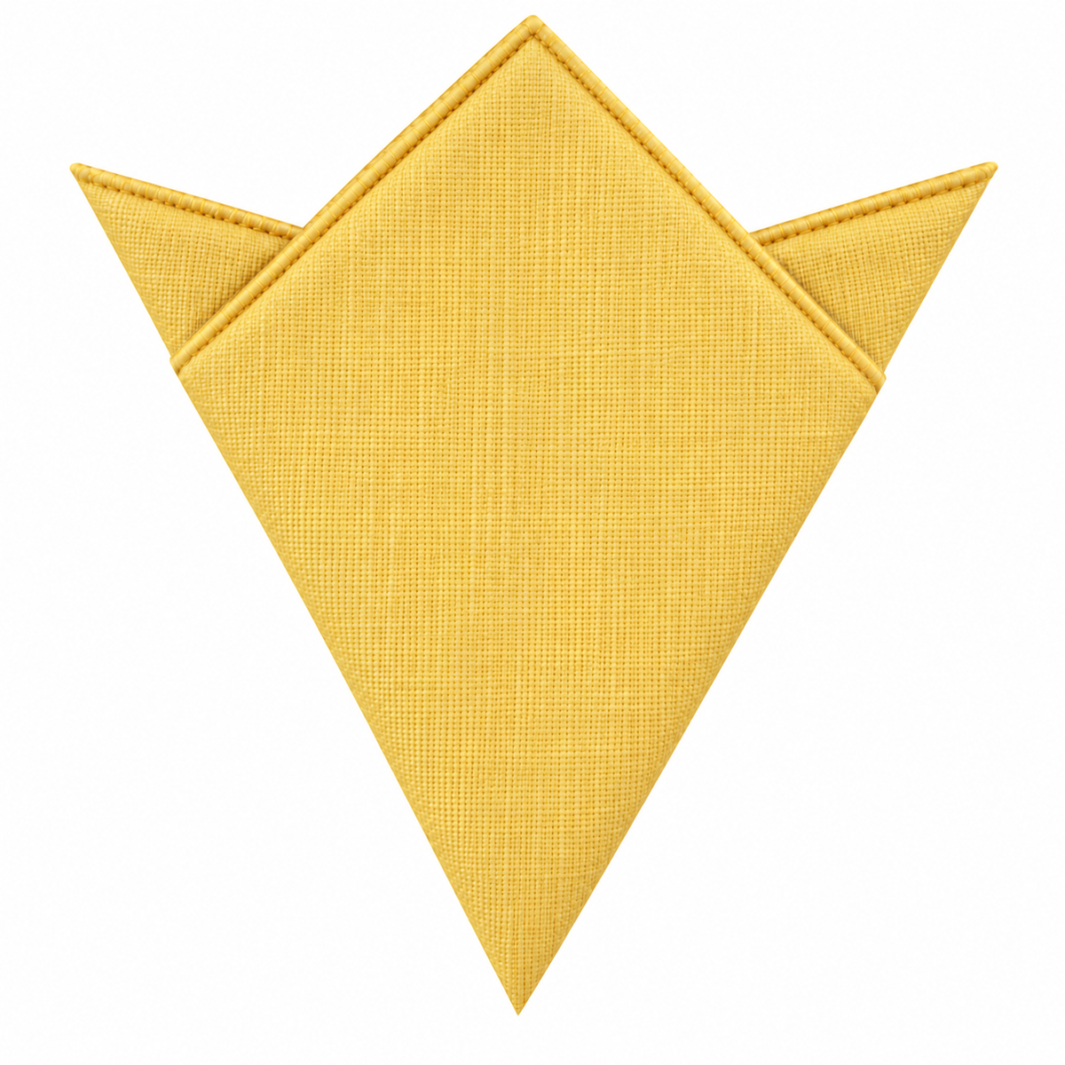Baby Yellow Cotton Skinny Cotton Tie & Pocket Square Set